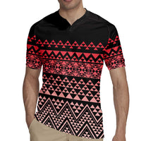 Maori Niho Taniwha Te Wheiao Rugby Jersey Terracotta - Polynesian Pride