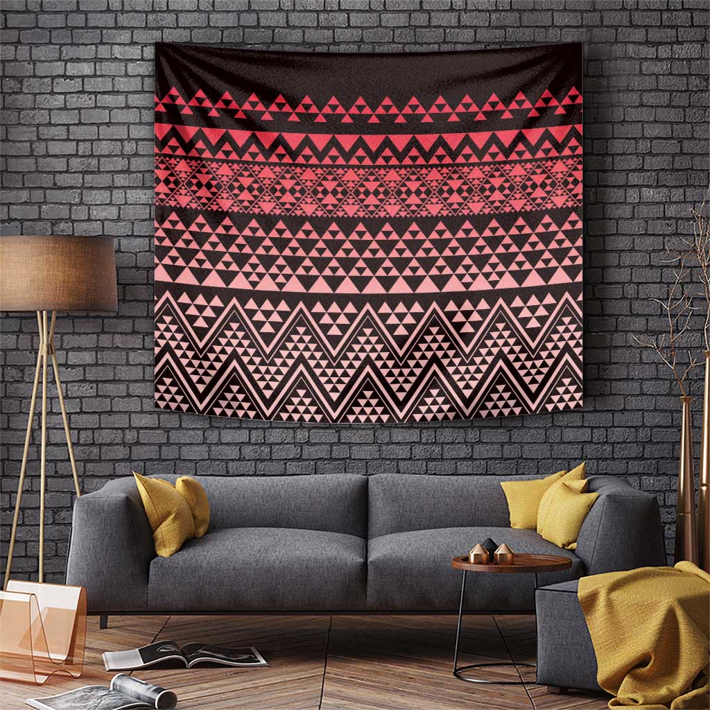 Maori Niho Taniwha Te Wheiao Tapestry Terracotta LT7 Terracotta - Polynesian Pride