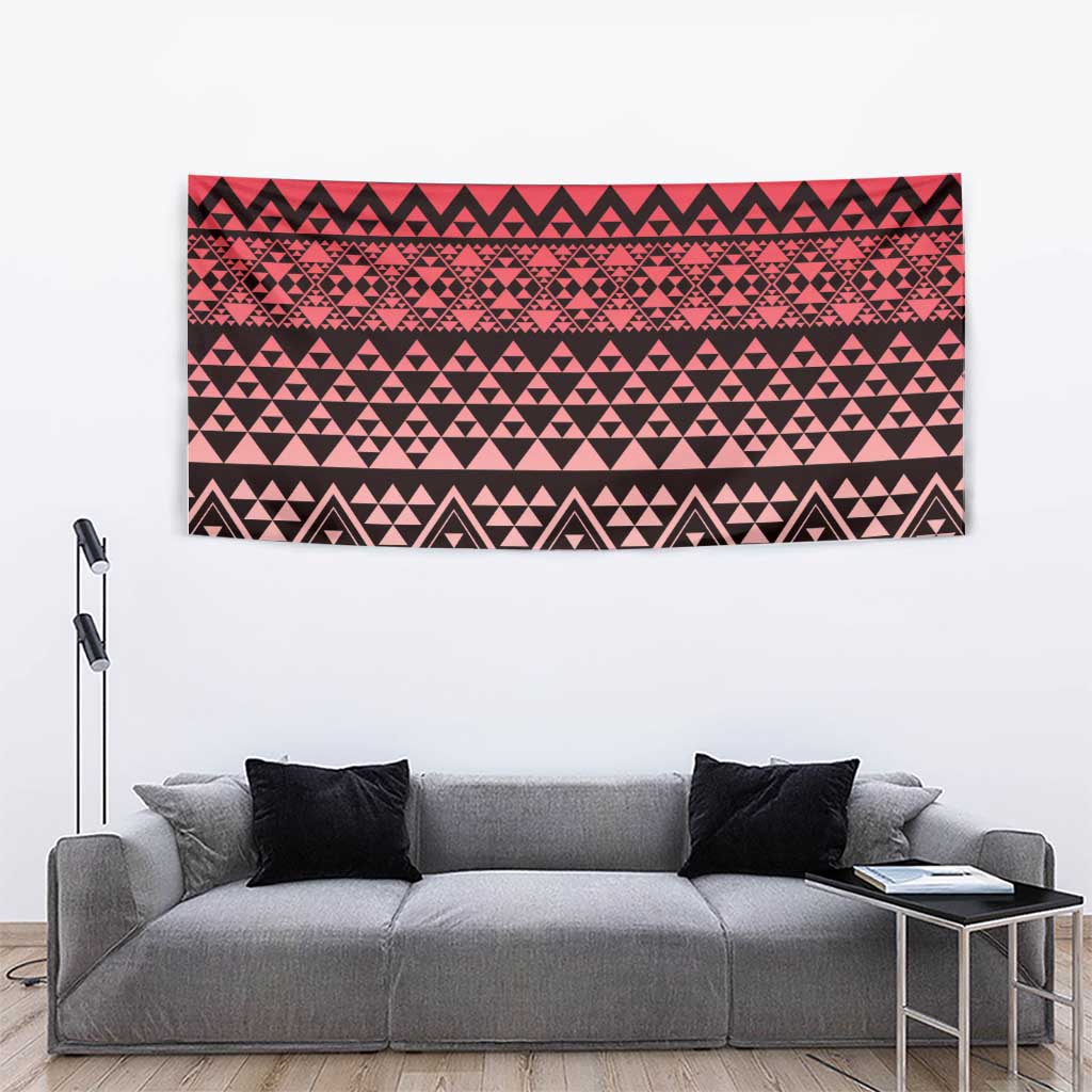 Maori Niho Taniwha Te Wheiao Tapestry Terracotta LT7 - Polynesian Pride