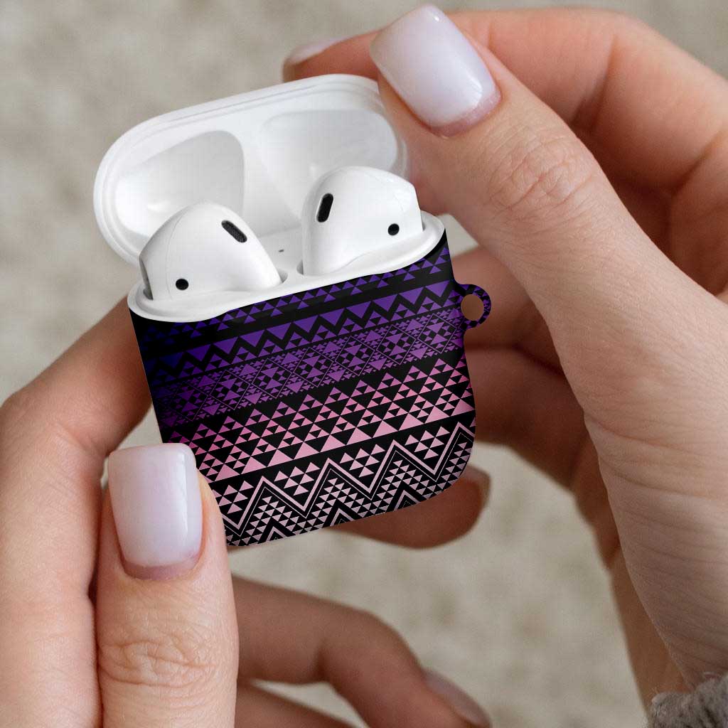 Maori Niho Taniwha Te Wheiao AirPods Case Waiporoporo - Polynesian Pride