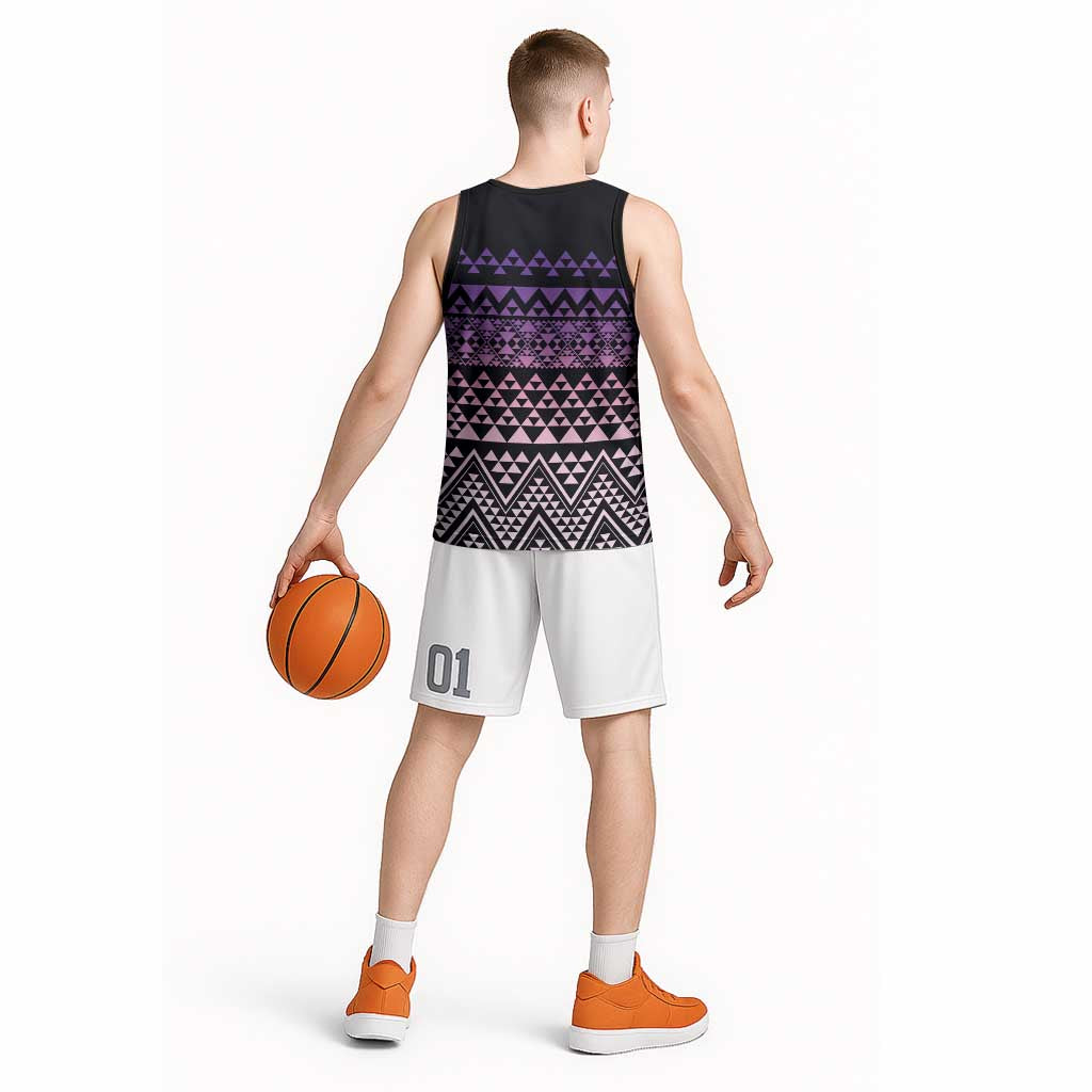 Maori Niho Taniwha Te Wheiao Basketball Jersey Waiporoporo - Polynesian Pride