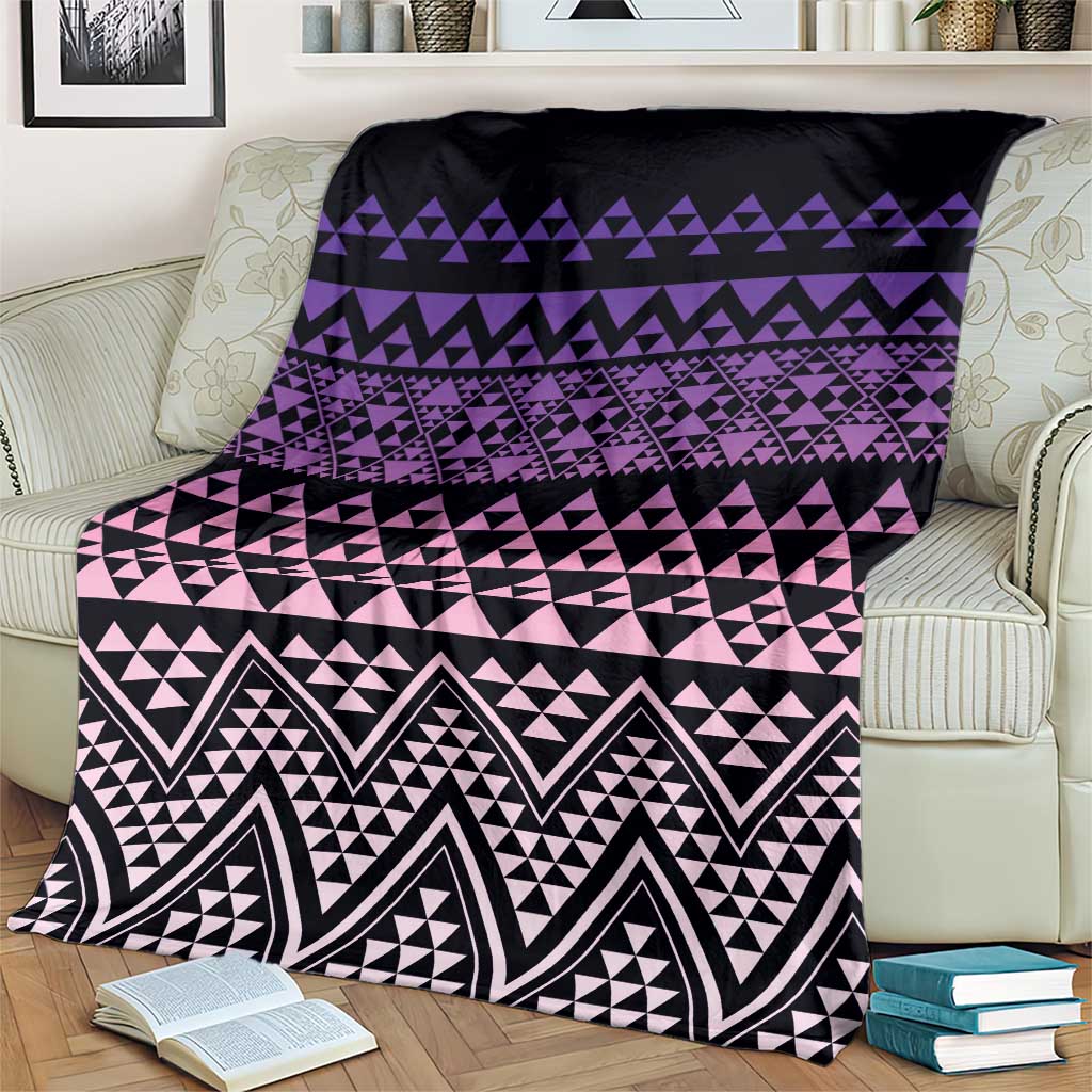 Maori Niho Taniwha Te Wheiao Blanket Waiporoporo - Polynesian Pride