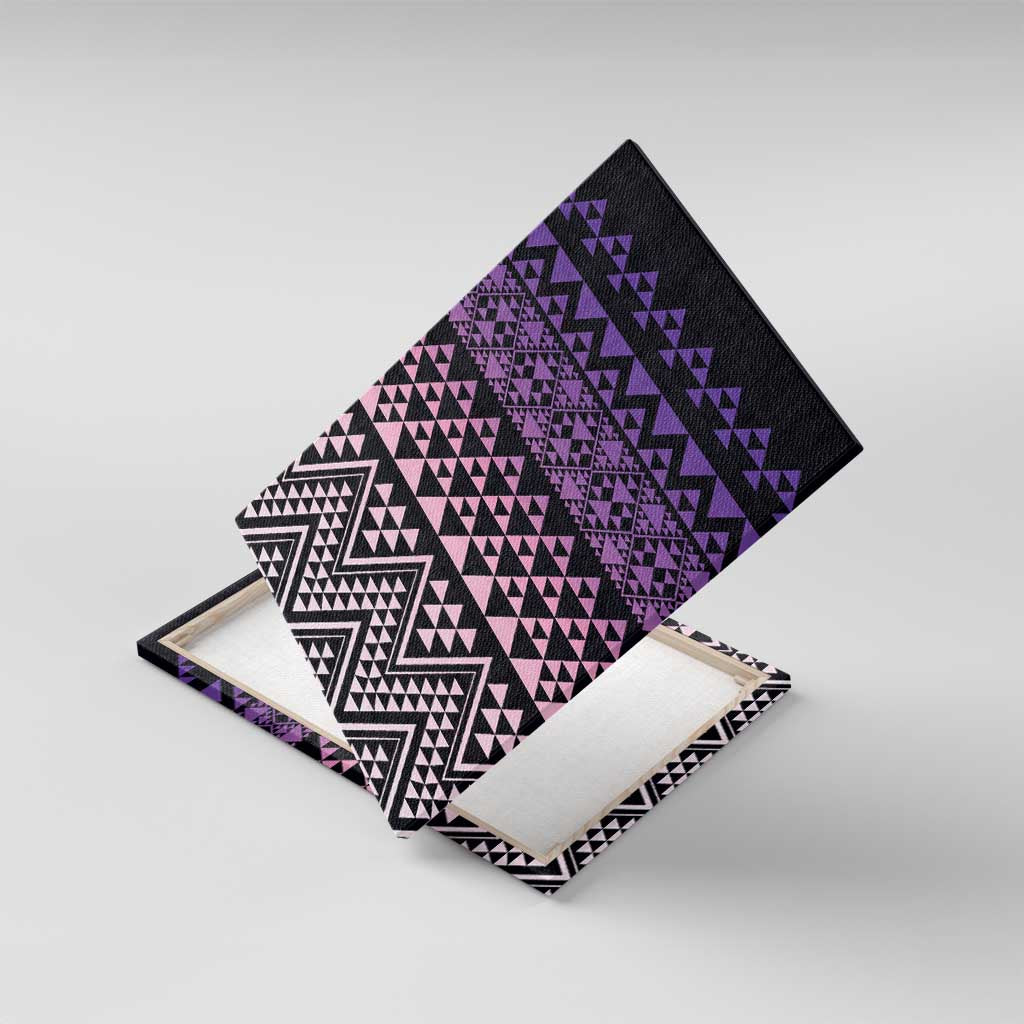 Maori Niho Taniwha Te Wheiao Canvas Wall Art Waiporoporo - Polynesian Pride