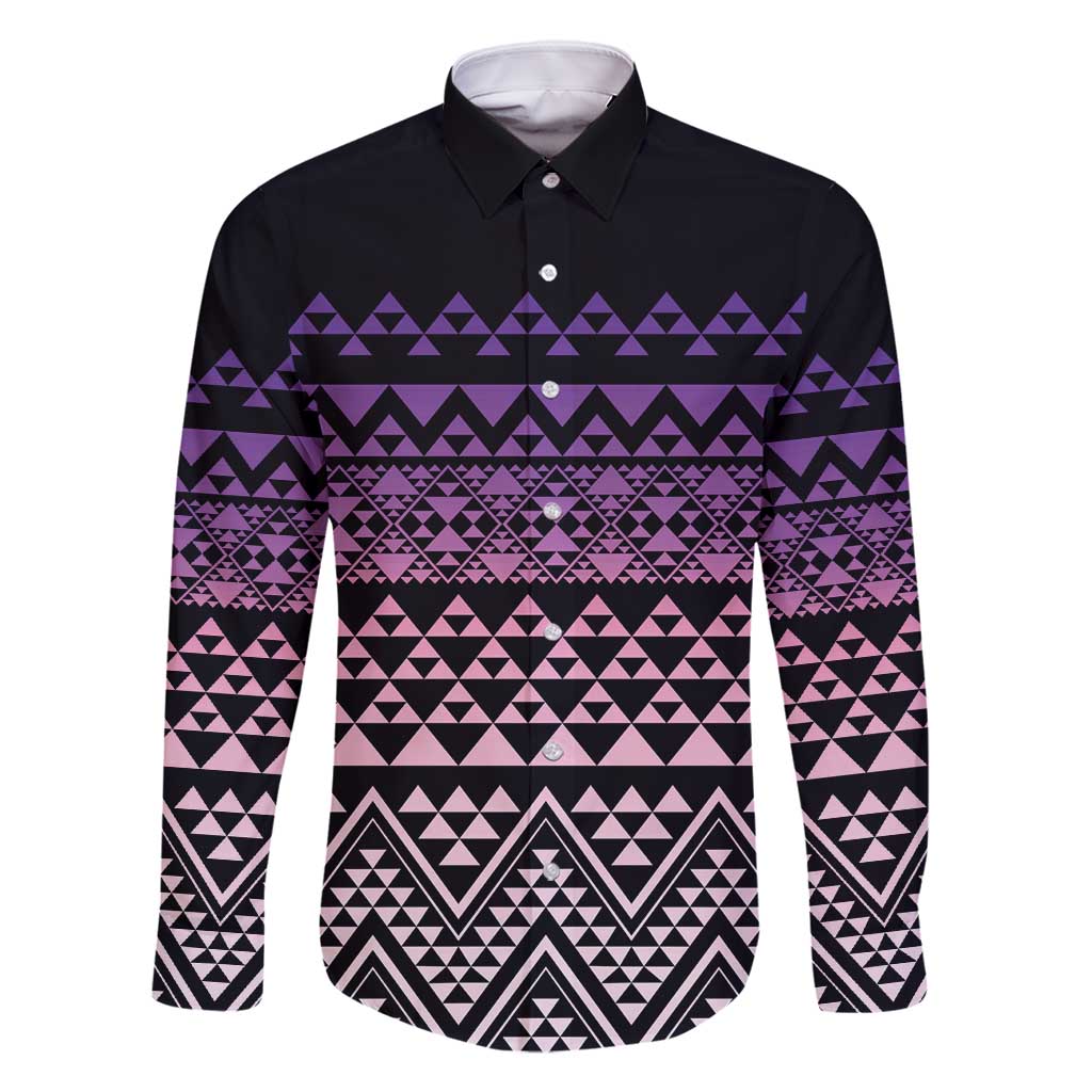 Maori Niho Taniwha Te Wheiao Family Matching Off Shoulder Short Dress and Hawaiian Shirt Waiporoporo - Polynesian Pride