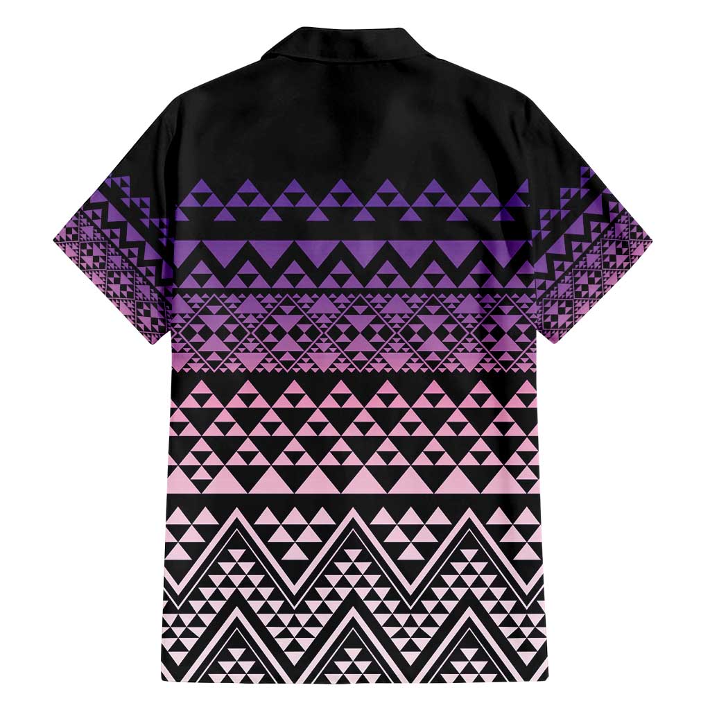 Maori Niho Taniwha Te Wheiao Family Matching Tank Maxi Dress and Hawaiian Shirt Waiporoporo - Polynesian Pride