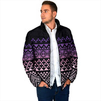 Maori Niho Taniwha Te Wheiao Padded Jacket Waiporoporo - Polynesian Pride