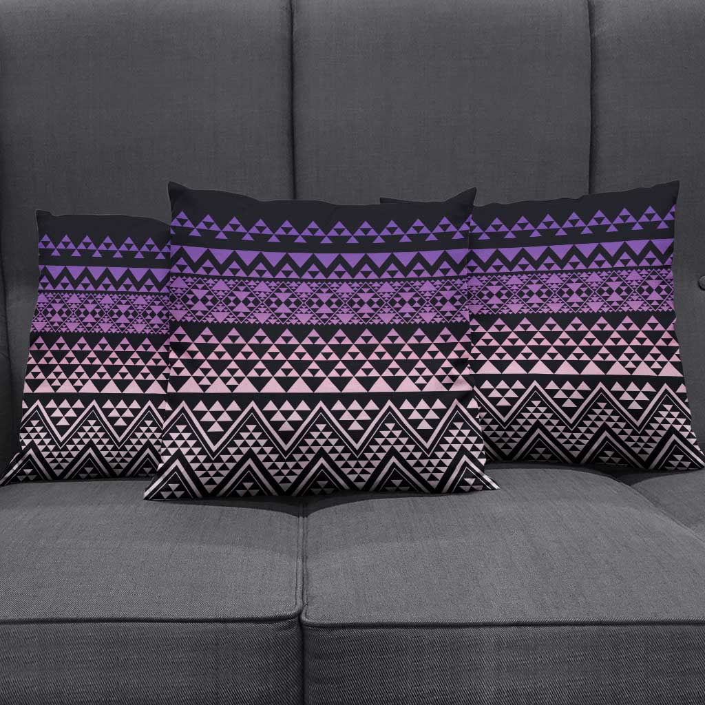 Maori Niho Taniwha Te Wheiao Pillow Cover Waiporoporo - Polynesian Pride