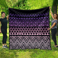 Maori Niho Taniwha Te Wheiao Quilt Waiporoporo - Polynesian Pride