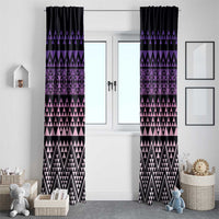 Maori Niho Taniwha Te Wheiao Window Curtain Waiporoporo LT7 - Polynesian Pride