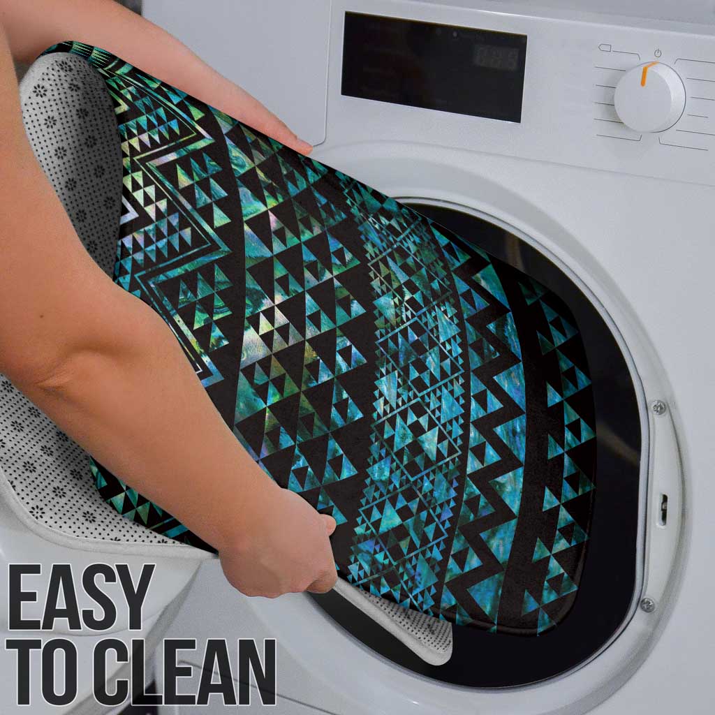 Maori Niho Taniwha Te Wheiao Bathroom Set Paua Shell - Polynesian Pride