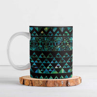 Maori Niho Taniwha Te Wheiao Ceramic Mug Paua Shell - Polynesian Pride