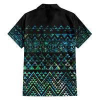 Maori Niho Taniwha Te Wheiao Family Matching Off Shoulder Maxi Dress and Hawaiian Shirt Paua Shell - Polynesian Pride