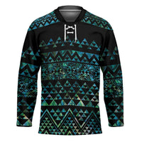Maori Niho Taniwha Te Wheiao Hockey Jersey Paua Shell LT7 Unisex Colorful - Polynesian Pride