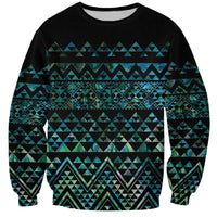 Maori Niho Taniwha Te Wheiao Sweatshirt Paua Shell - Polynesian Pride