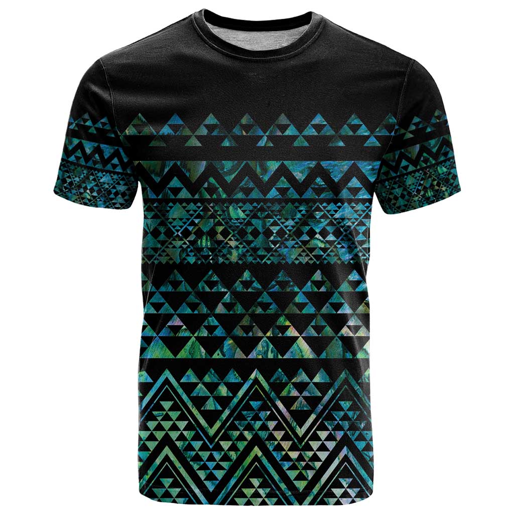 Maori Niho Taniwha Te Wheiao T Shirt Paua Shell - Polynesian Pride