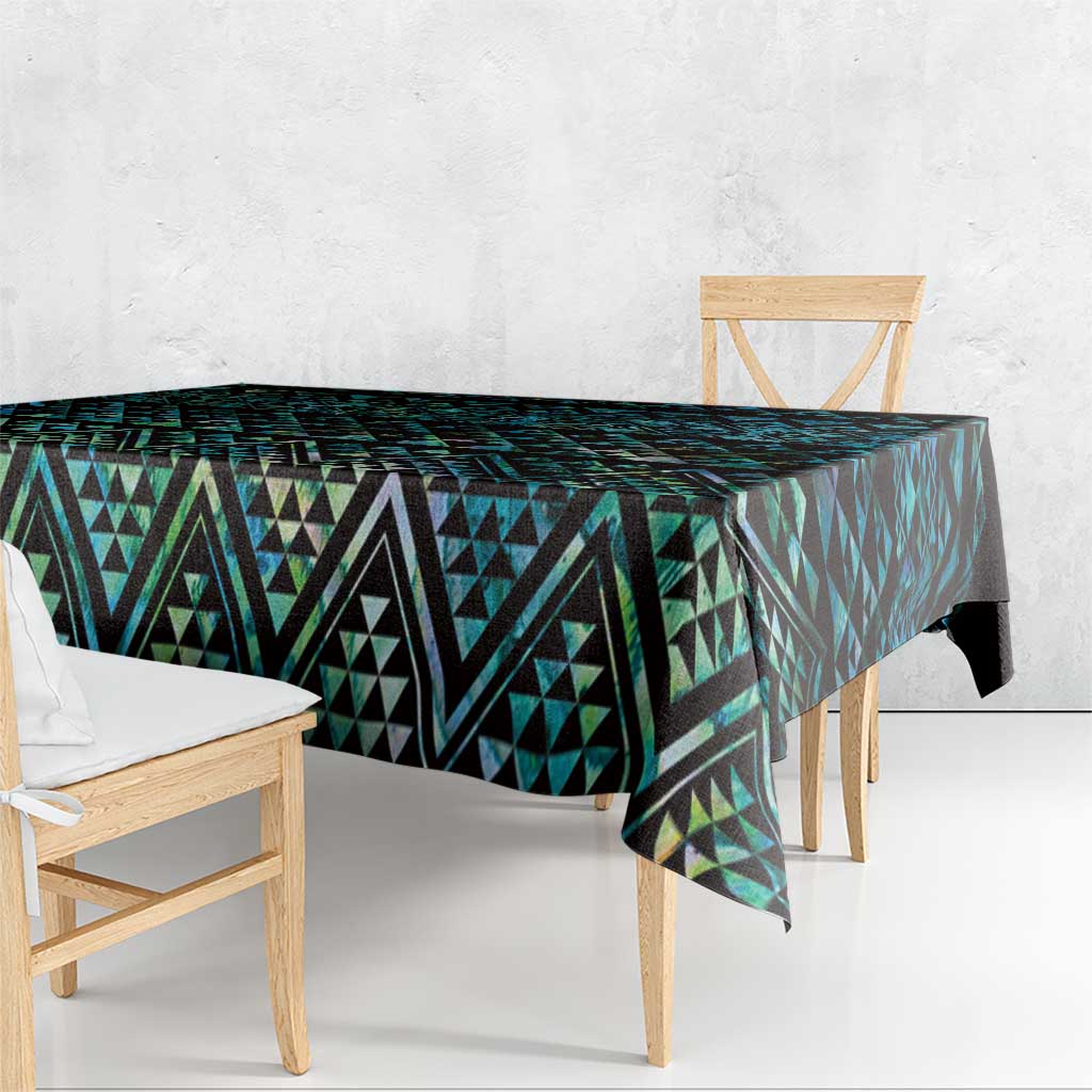 Maori Niho Taniwha Te Wheiao Tablecloth Paua Shell - Polynesian Pride