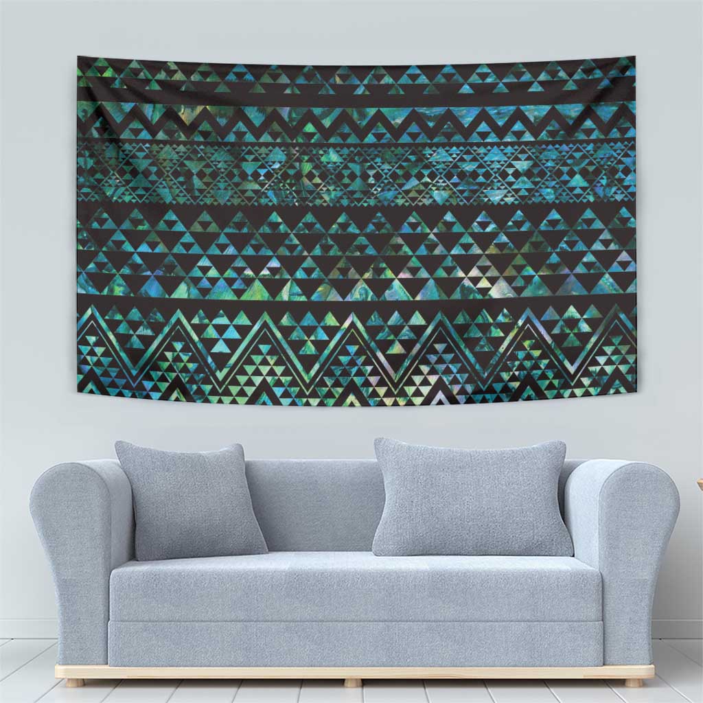 Maori Niho Taniwha Te Wheiao Tapestry Paua Shell LT7 - Polynesian Pride