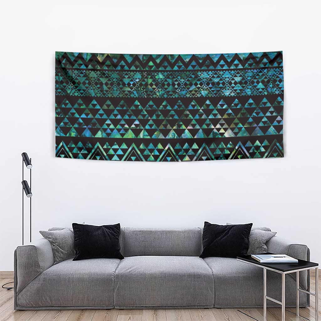 Maori Niho Taniwha Te Wheiao Tapestry Paua Shell LT7 - Polynesian Pride