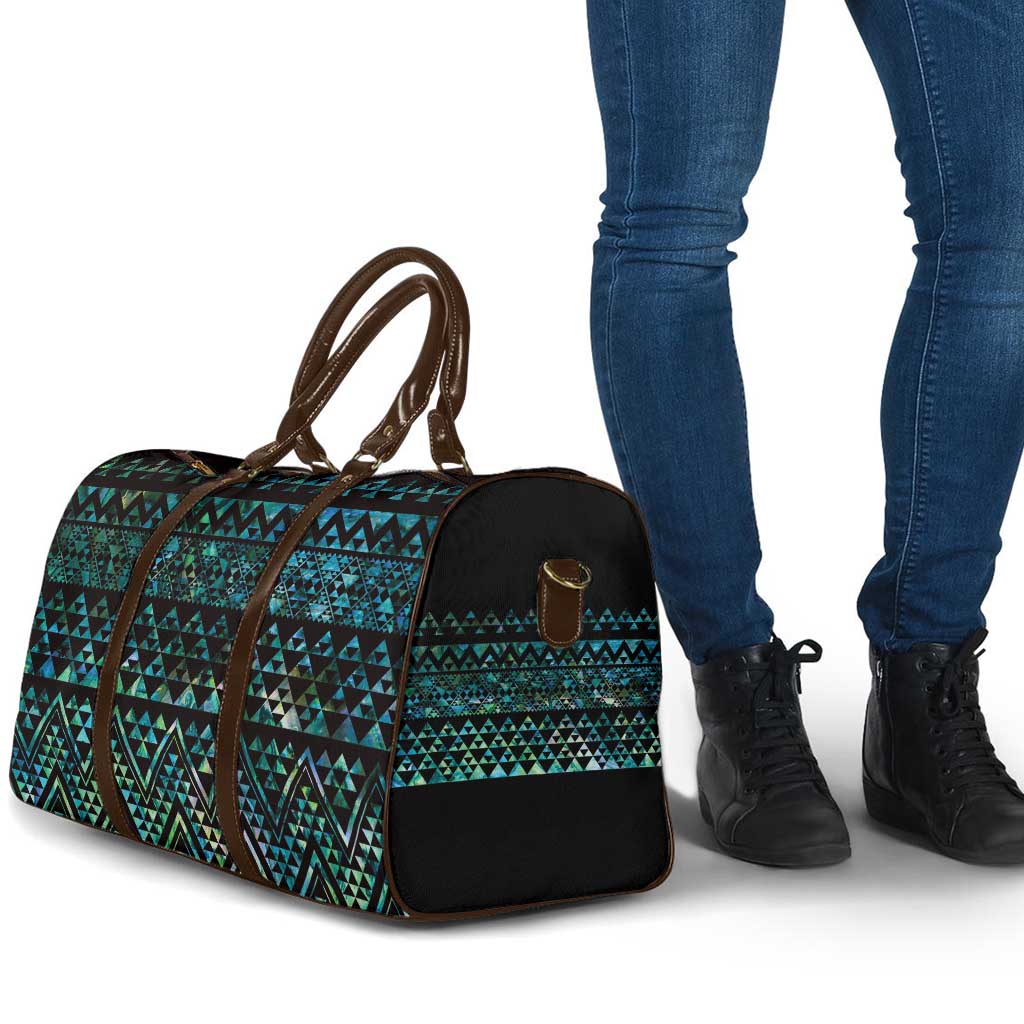 Maori Niho Taniwha Te Wheiao Travel Bag Paua Shell - Polynesian Pride