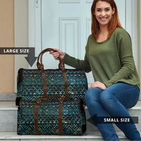 Maori Niho Taniwha Te Wheiao Travel Bag Paua Shell - Polynesian Pride