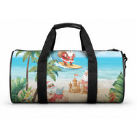 Tropical Christmas Funny Santa Duffle Bag Beach Vacation