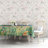 Tropical Christmas Funny Santa Tablecloth Beach Vacation