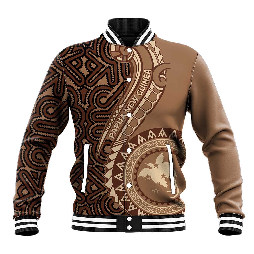 Papua New Guinea Oro Tapa Motif Baseball Jacket Classic