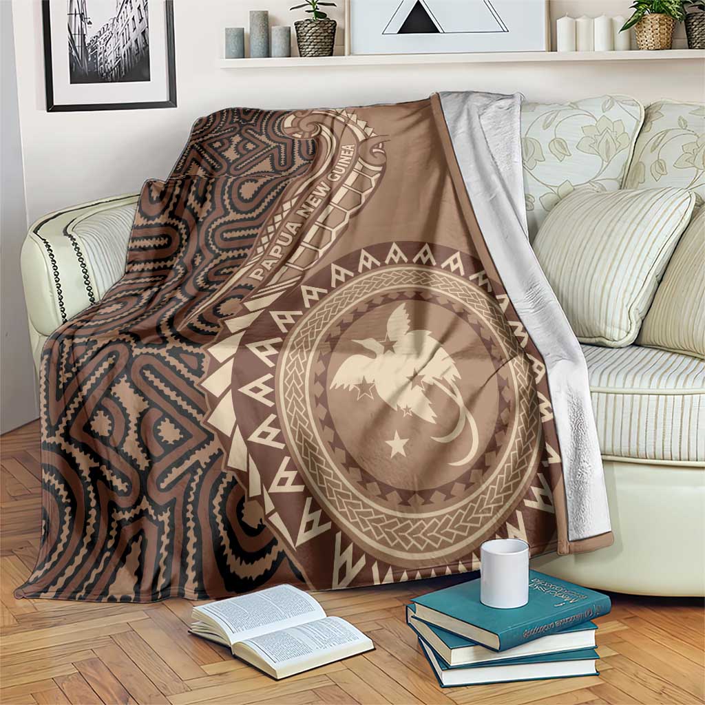 Papua New Guinea Oro Tapa Motif Blanket Classic