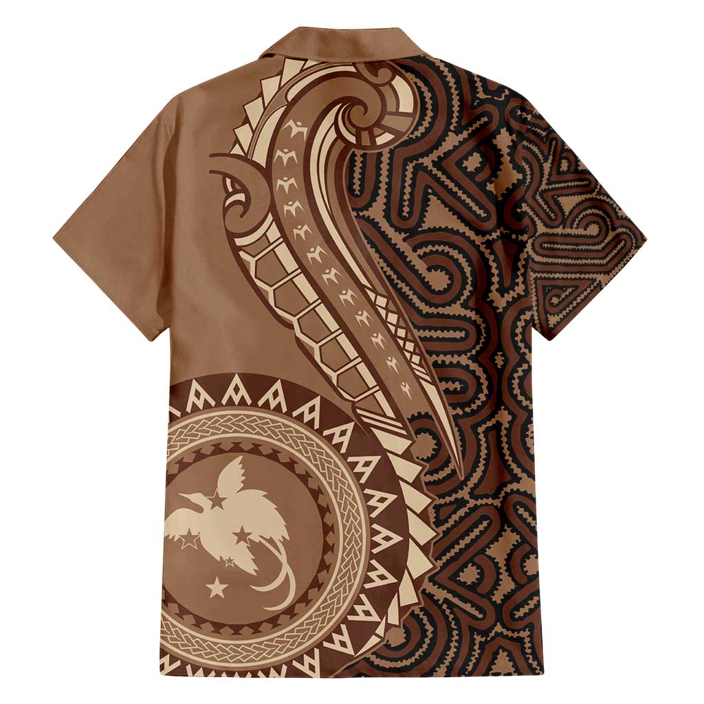 Papua New Guinea Oro Tapa Motif Family Matching Long Sleeve Bodycon Dress and Hawaiian Shirt Classic