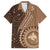 Papua New Guinea Oro Tapa Motif Family Matching Off The Shoulder Long Sleeve Dress and Hawaiian Shirt Classic