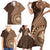 Papua New Guinea Oro Tapa Motif Family Matching Short Sleeve Bodycon Dress and Hawaiian Shirt Classic