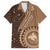 Papua New Guinea Oro Tapa Motif Family Matching Short Sleeve Bodycon Dress and Hawaiian Shirt Classic