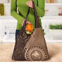 Papua New Guinea Oro Tapa Motif Grocery Bag Classic