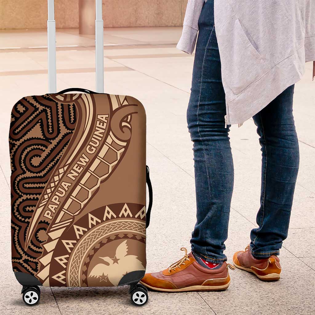 Papua New Guinea Oro Tapa Motif Luggage Cover Classic