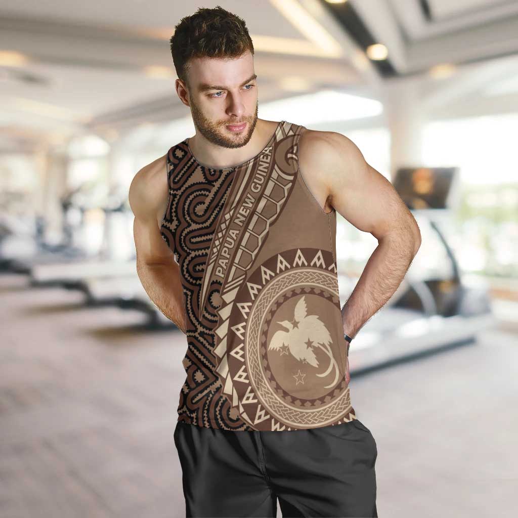 Papua New Guinea Oro Tapa Motif Men Tank Top Classic