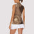 Papua New Guinea Oro Tapa Motif Women Sleeveless Polo Shirt Classic