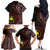 Papua New Guinea Oro Tapa Motif Family Matching Off The Shoulder Long Sleeve Dress and Hawaiian Shirt Special