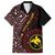 Papua New Guinea Oro Tapa Motif Family Matching Off The Shoulder Long Sleeve Dress and Hawaiian Shirt Special