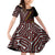 Papua New Guinea Oro Tapa Motif Family Matching Off Shoulder Short Dress and Hawaiian Shirt Special