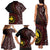 Papua New Guinea Oro Tapa Motif Family Matching Tank Maxi Dress and Hawaiian Shirt Special