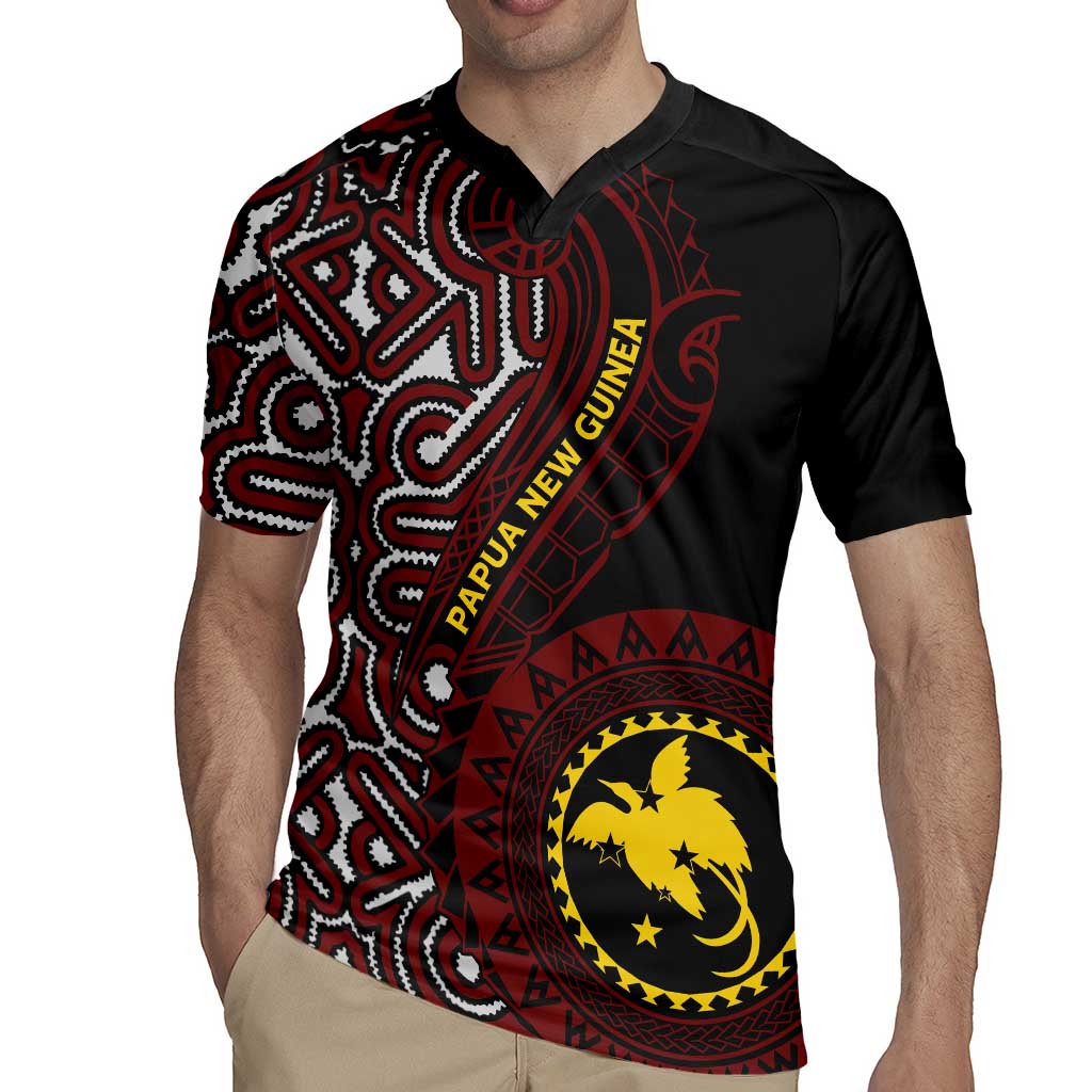 Papua New Guinea Oro Tapa Motif Rugby Jersey Special LT7 - Polynesian Pride