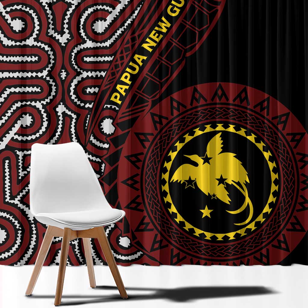 Papua New Guinea Oro Tapa Motif Window Curtain Special