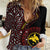 Papua New Guinea Oro Tapa Motif Women Casual Shirt Special