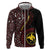 Papua New Guinea Oro Tapa Motif Zip Hoodie Special