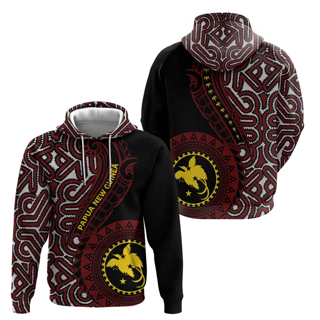 Papua New Guinea Oro Tapa Motif Zip Hoodie Special