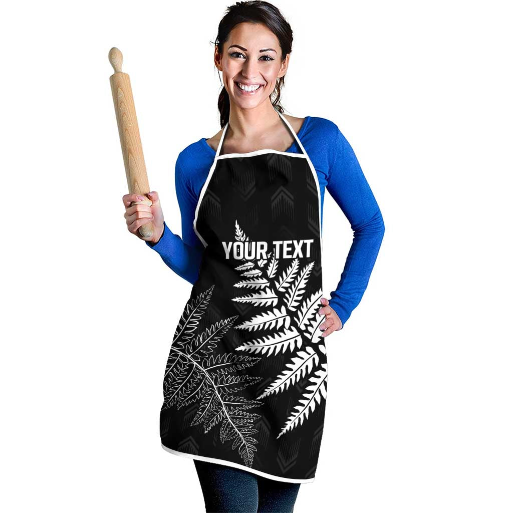 New Zealand Lawn Bowls Personalized Apron Wrap-Around Silver Fern - Polynesian Pride