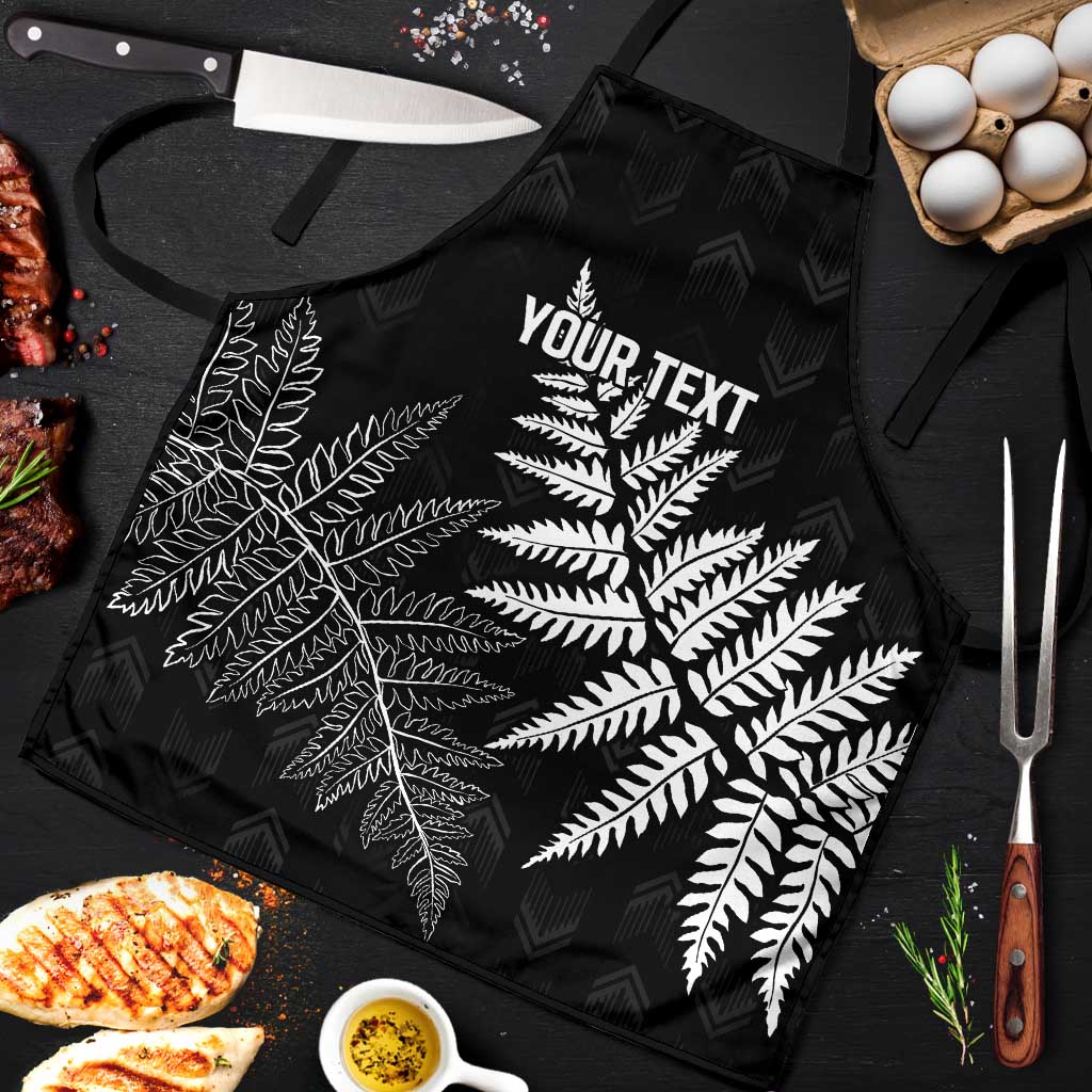 New Zealand Lawn Bowls Personalized Apron Wrap-Around Silver Fern - Polynesian Pride