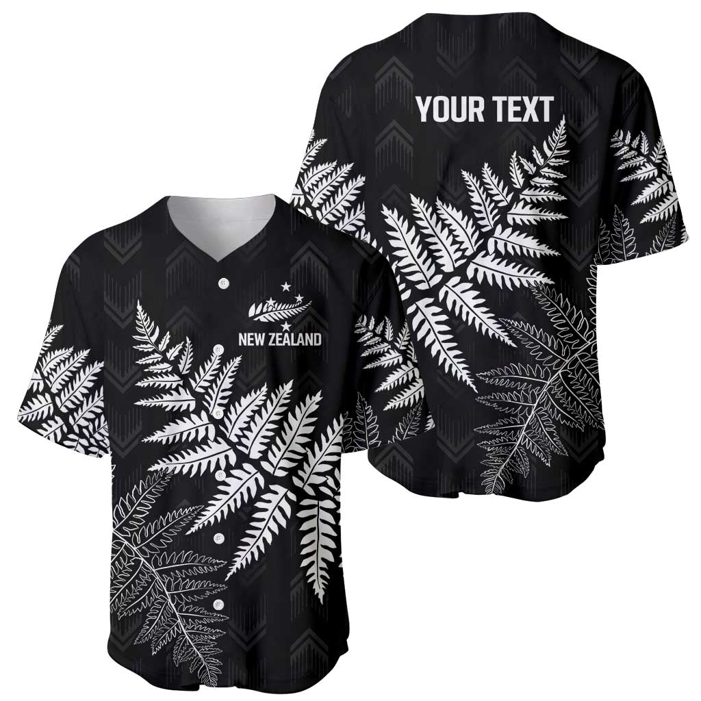 New Zealand Lawn Bowls Personalized Baseball Jersey Wrap-Around Silver Fern - Polynesian Pride