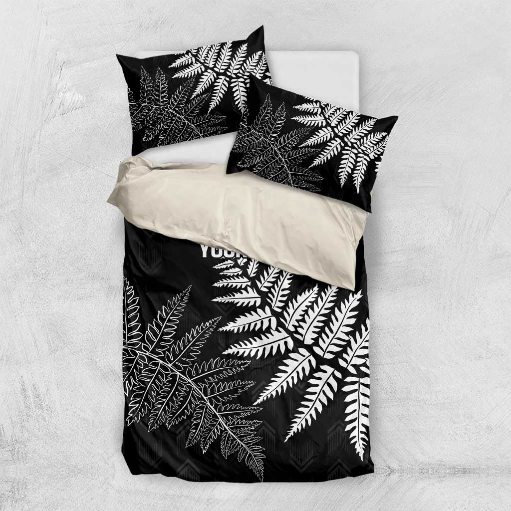 New Zealand Lawn Bowls Personalized Bedding Set Wrap-Around Silver Fern - Polynesian Pride