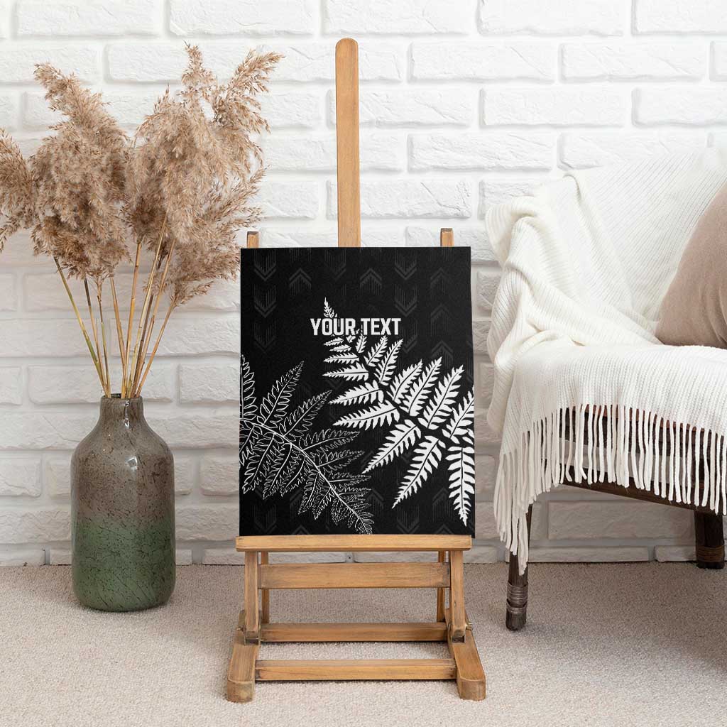 New Zealand Lawn Bowls Personalized Canvas Wall Art Wrap-Around Silver Fern - Polynesian Pride